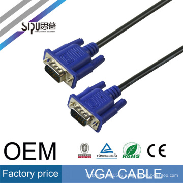 SIPU high quality db15 male to male vga cable 3+6 for tv wholesale vga Monitor cable brand best cable vga price made in China